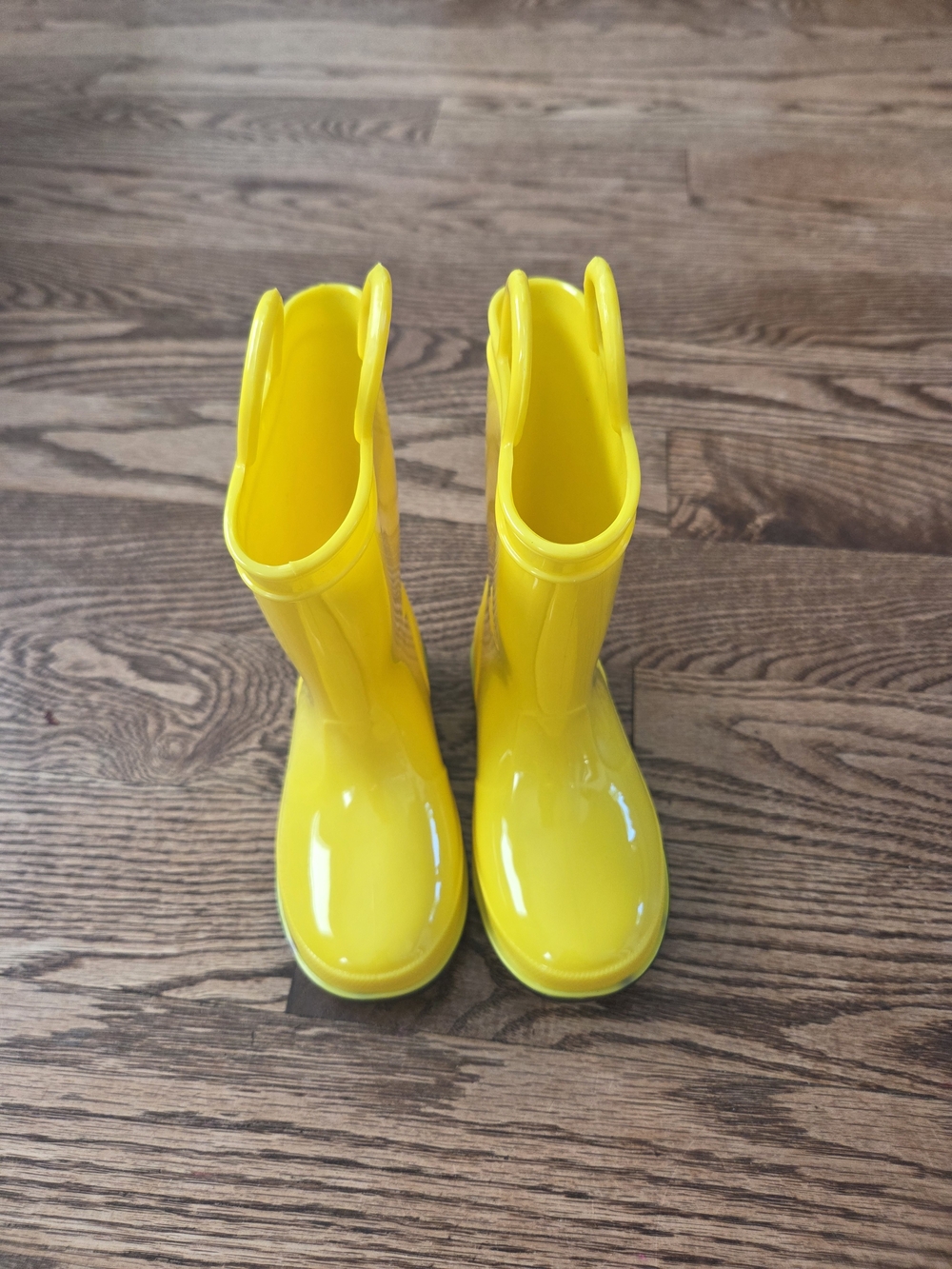 Falls Creek - Yellow Pull-On Rain Boots- Toddler Size 9